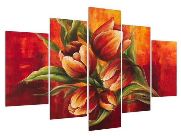 Slika cvjetova tulipana (150x105 cm)