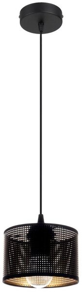 Luster na sajli ALDO 1xE27/60W/230V pr. 15 cm crna