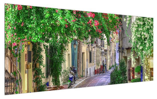 Slika mediteranske ljetne uličice (120x50 cm)