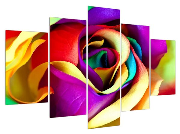Šarena slika apstraktne ruže (150x105 cm)