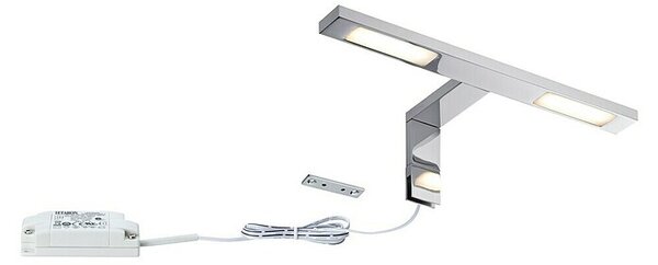 Paulmann Galeria LED svjetiljka za ogledala Double Hook (6,4 W, D x Š x V: 30 x 11 x 8 cm, Topla bijela)