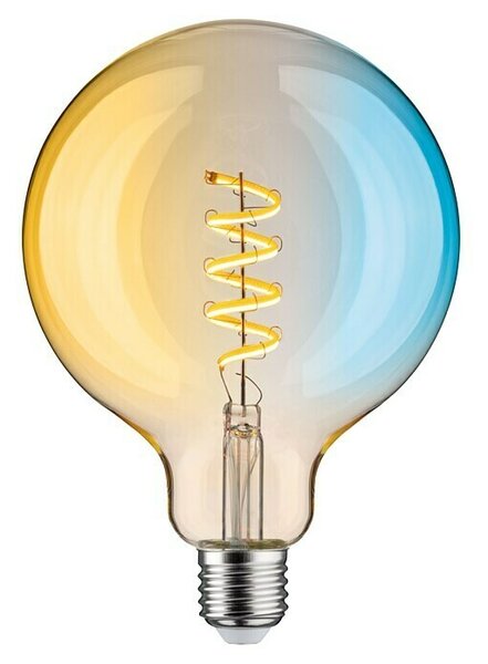 Paulmann LED Smart žarulja (E27, Može se prigušiti, Neutralno bijelo, 600 lm, 7,5 W, G125, Zaobljen)