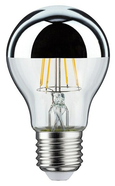 Paulmann LED žarulja Modern Classic Edition (Bez prigušivanja, Topla bijela, 600 lm, Srebrna)