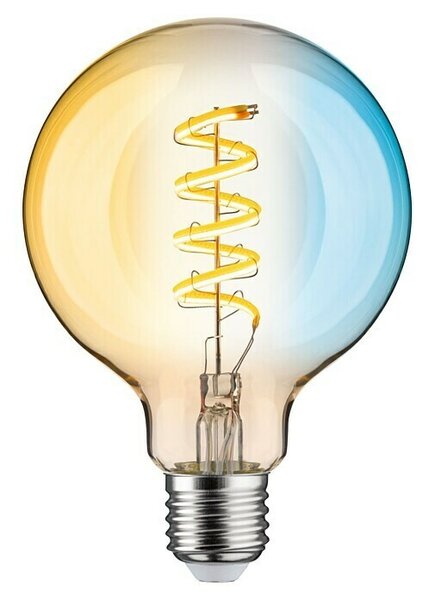 Paulmann LED Smart žarulja (E27, Može se prigušiti, Neutralno bijelo, 600 lm, 7,5 W, G95, Okrugli)