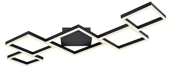 Globo LED stropna svjetiljka Kurio (58 W, D x Š x V: 120 cm x 60 m x 6 m, Crna, Hladna bijela)