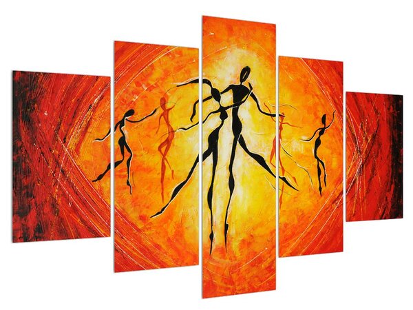 Orijentalna slika plesača (150x105 cm)