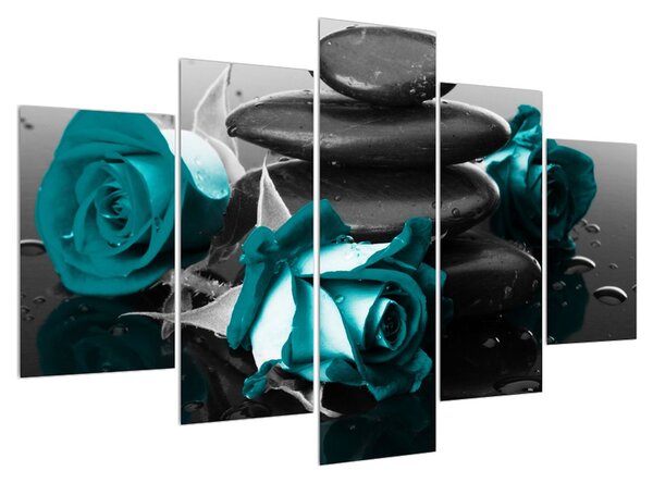 Slika plavih ruža (150x105 cm)