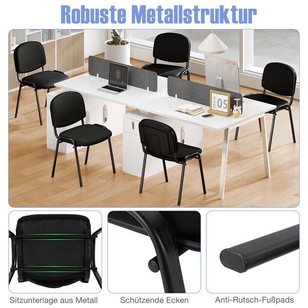 5 sklopivih recepcijskih stolica za čekaonicu