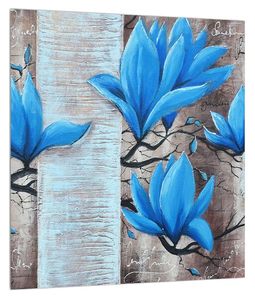 Slika plavog cvijeća (30x30 cm)