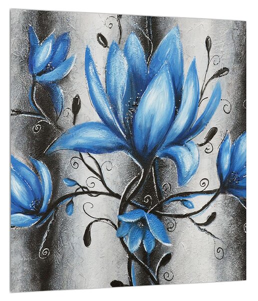 Slika plavog cvijeća (30x30 cm)