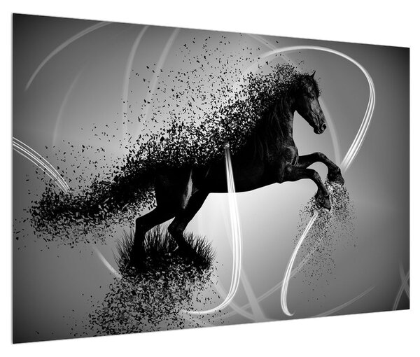 Moderna slika konja (90x60 cm)