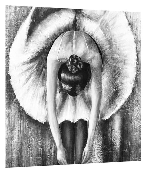 Crno-bijela slika balerine (30x30 cm)