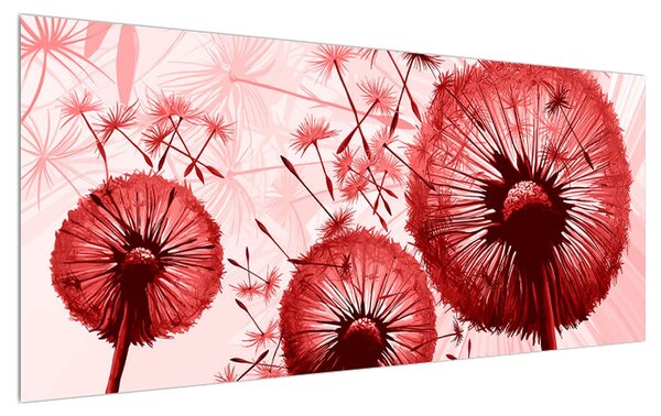Slika paperja crvenog maslačka (120x50 cm)