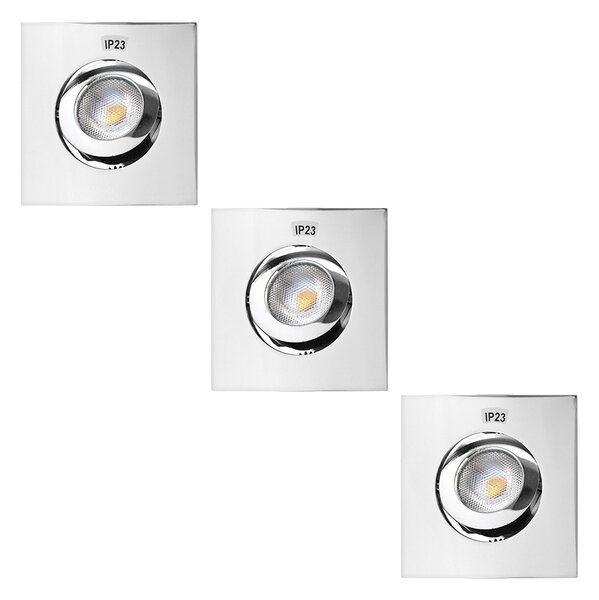SET 3x LED Ugradbena svjetiljka za kupaonicu 3xLED/5,5W/230V IP23