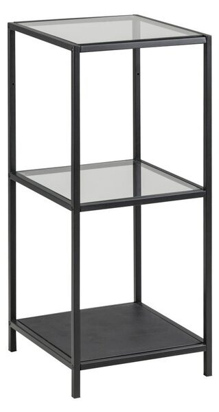 Crni stakleni regal 35x83 cm Seaford – Actona