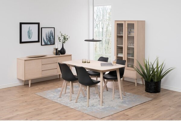 Niska komoda u dekoru hrasta u prirodnoj boji 150x75 cm Nagano – Actona