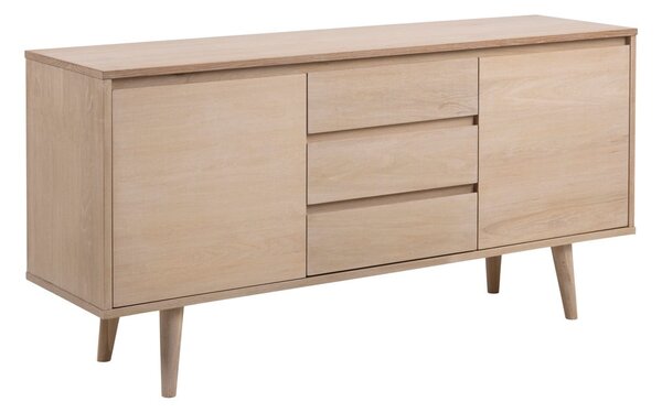 Niska komoda u dekoru hrasta u prirodnoj boji 150x75 cm Nagano – Actona