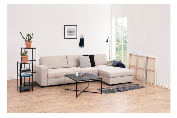 Crni stakleni regal 35x83 cm Seaford – Actona