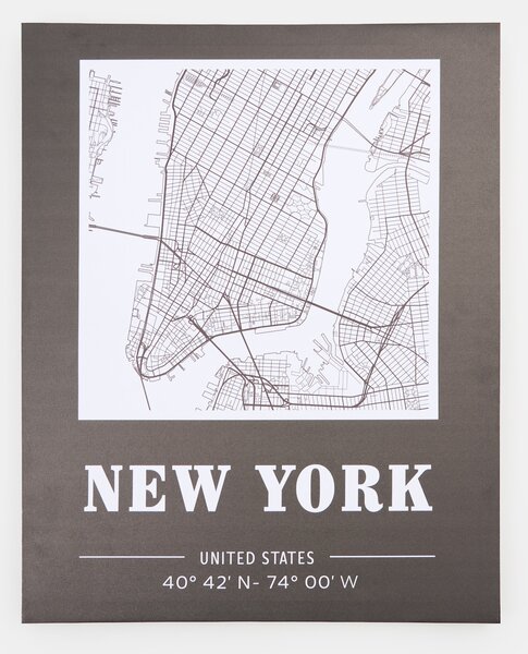 Sinsay - Plakat s motivom karte New Yorka