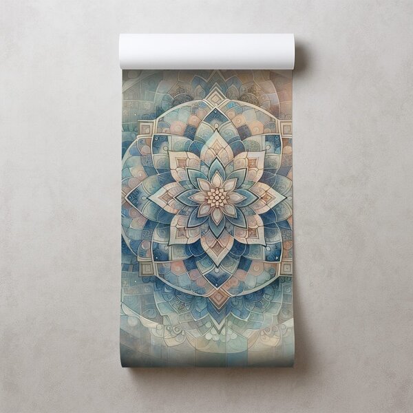 Tapeta mandala u pastelnim tonovima