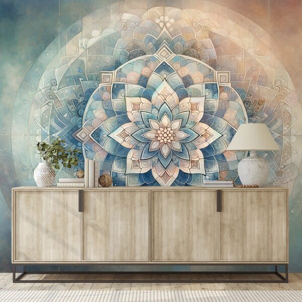 Tapeta mandala u pastelnim tonovima