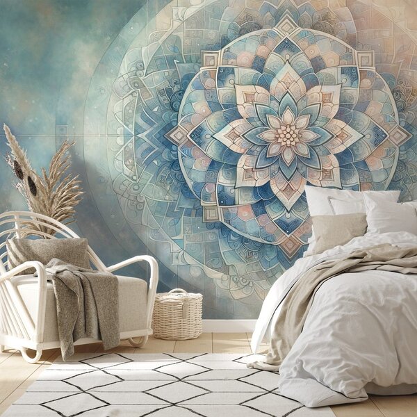 Tapeta mandala u pastelnim tonovima