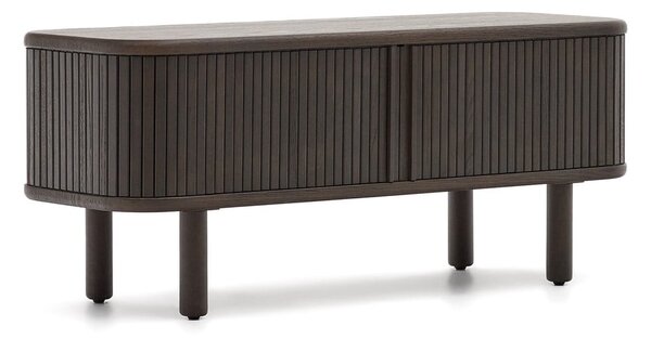 Tamno smeđa TV komoda u dekoru jasena 120x50 cm Mailen – Kave Home