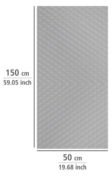 Sivi protuklizni podmetač za ladicu Wenkoo Anti Slip, 150 x 50 cm