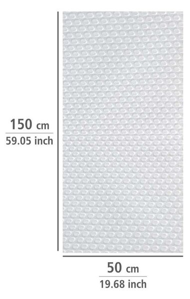 Bijeli protuklizni podmetač za ladicu Wenkoo Anti Slip, 150 x 50 cm