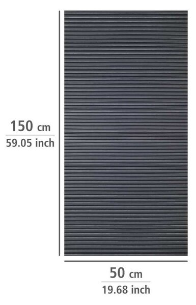 Crni protuklizni podmetač za ladicu Wenkoo Anti Slip, 150 x 50 cm