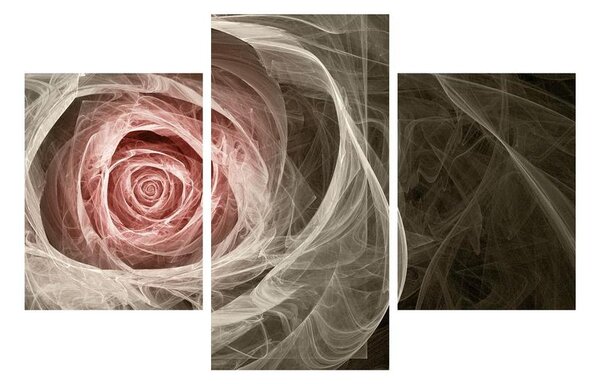 Apstraktna slika ruže (90x60 cm)