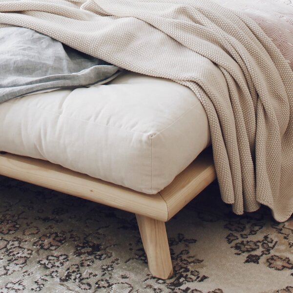 Bračni krevet bez madraca Karup Design Senza Bed Natural, 160 x 200 cm