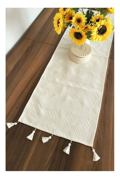 Nadstolnjak od organskog pamuka 40x130 cm – Mila Home