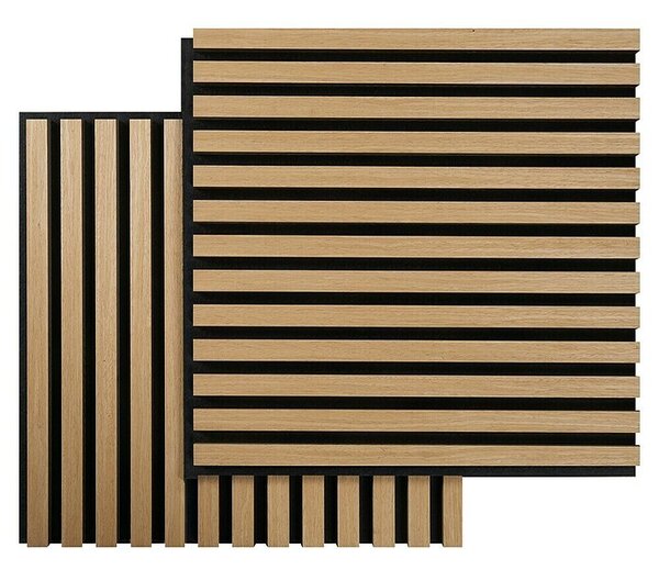 FibroTech Akustični panel SQUARE (Svijetli hrast, 520 x 520 x 22 mm)