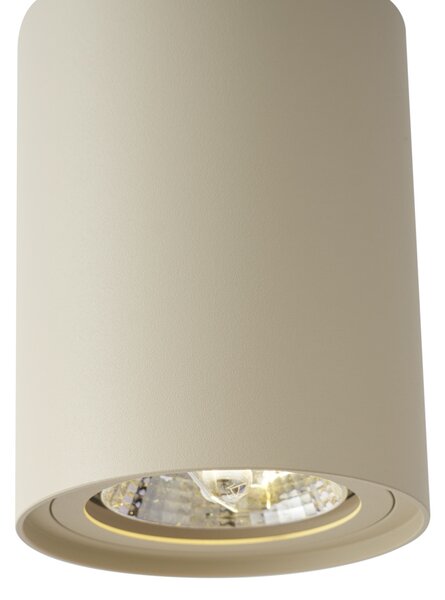 Moderna viseća svjetiljka bež s crnom bojom za sustav tračnica 1-fazni GU10 70 mm - Iconic Holt
