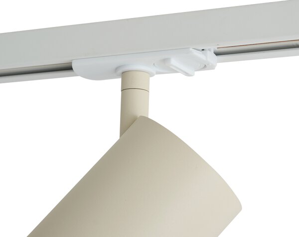 Moderna bež reflektorska svjetiljka za 1-fazni sustav tračnica GU10 70mm - Iconic Jeana Luxe