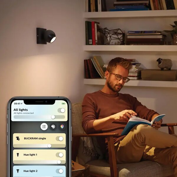 Buckram PHILIPS HUE REFLEKTOR 1x5W CRNI 8719514339200