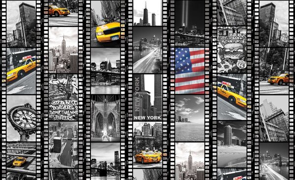 Foto tapeta - Filmska traka iz New Yorka (152,5x104 cm)