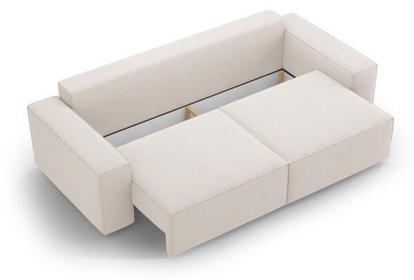 Bež sklopiva sofa 247 cm Jodie – Micadoni Home