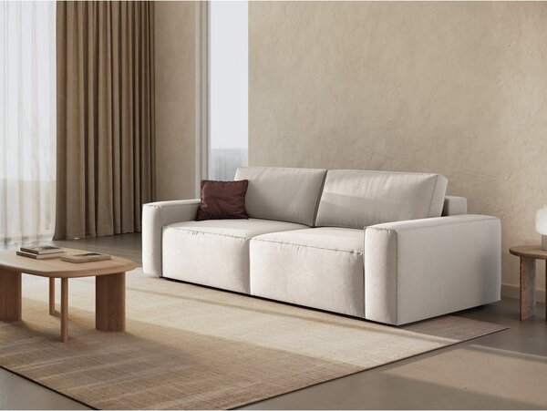 Bež sklopiva sofa 247 cm Jodie – Micadoni Home