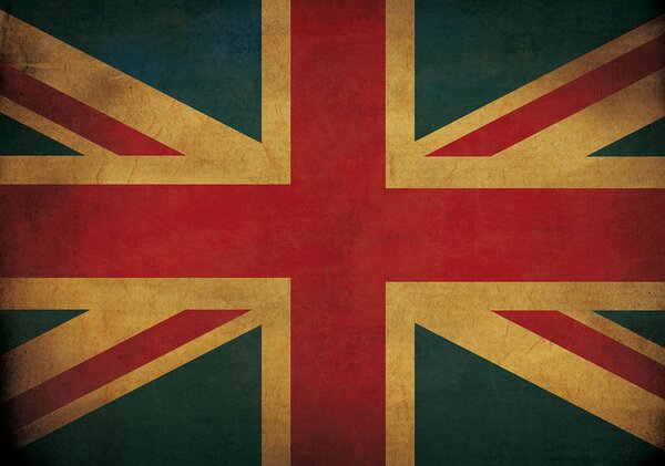 Foto tapeta - Zastava Velike Britanije (152,5x104 cm)