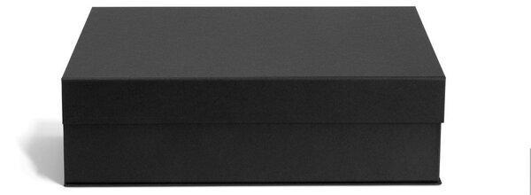 Tamno sive kartonske kutije za pohranu u setu 3 kom s poklopcem 42,5x29,5x13 cm Kian Paper Laminate – Bigso