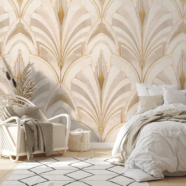 Tapeta luksuzna art deco geometrija