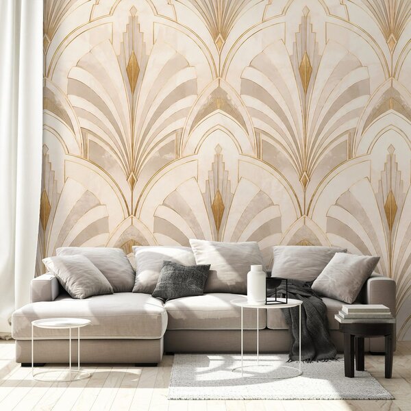 Tapeta luksuzna art deco geometrija