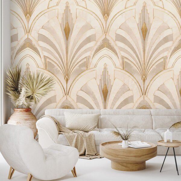 Tapeta luksuzna art deco geometrija