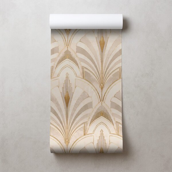 Tapeta luksuzna art deco geometrija