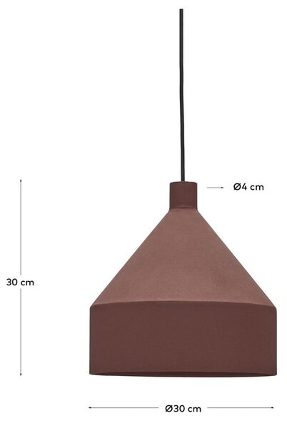 Viseća svjetiljka boja terakote s metalnim sjenilom ø 30 cm Peralta – Kave Home
