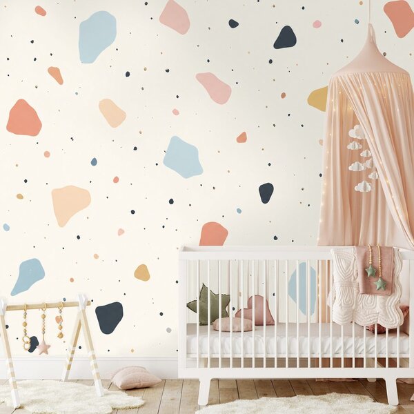 Fototapeta pastelni terrazzo oblici