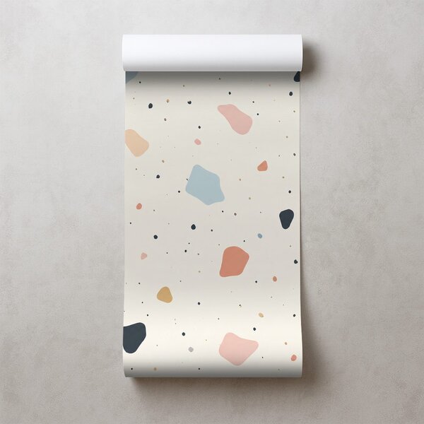 Fototapeta pastelni terrazzo oblici