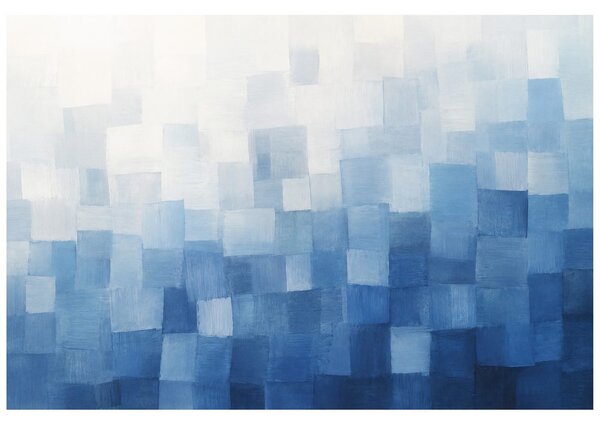 Fototapeta apstraktne plave geometrijske plohe